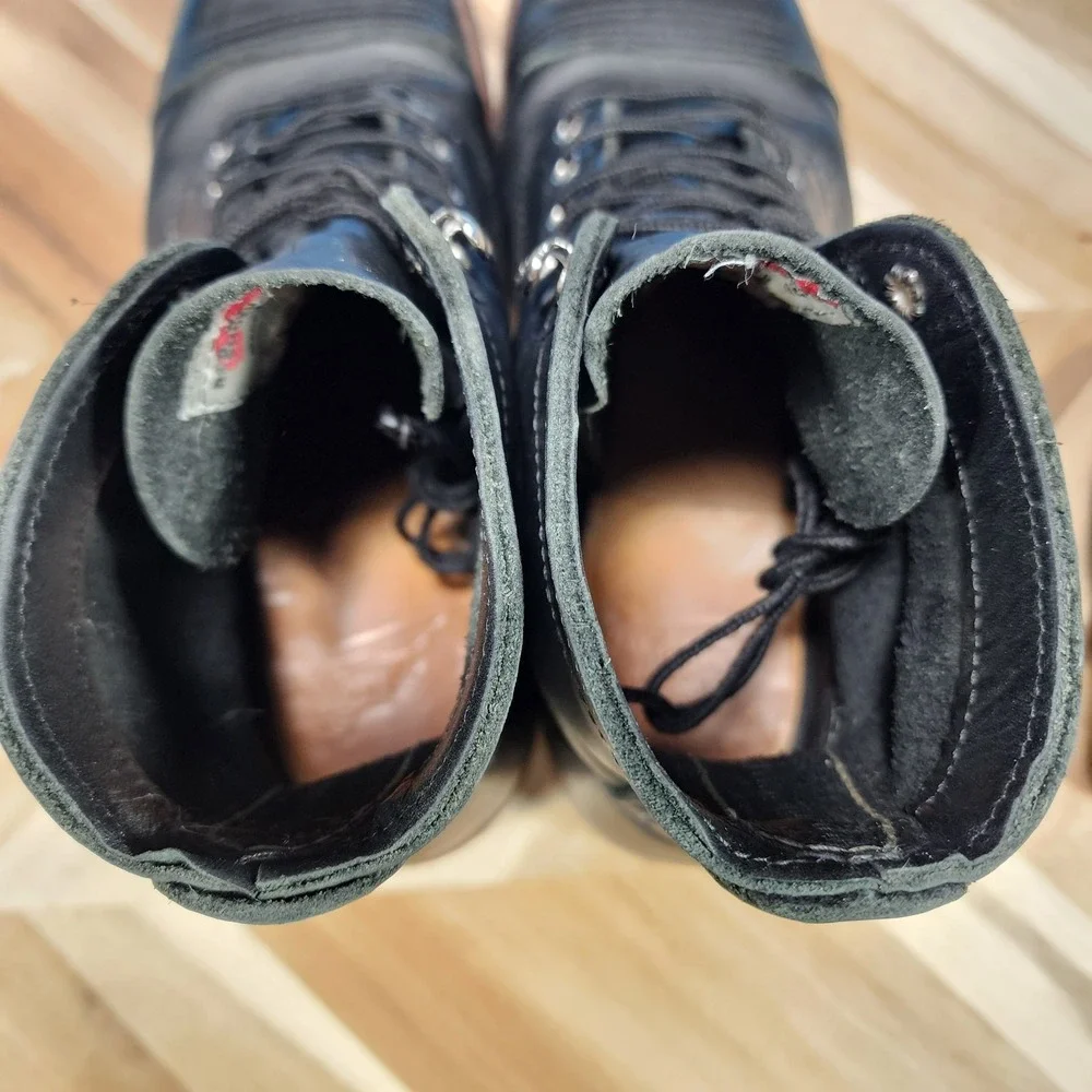 Red Wing Heritage 8114 Iron Ranger Leather Boots Mens 7 D Black Harness